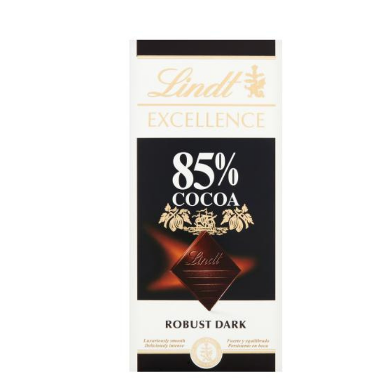 Chocolate bar Lindt 85% 100g