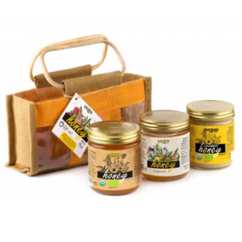 Honey set, Aroma of my homeland, with Pamp bag 3*500g