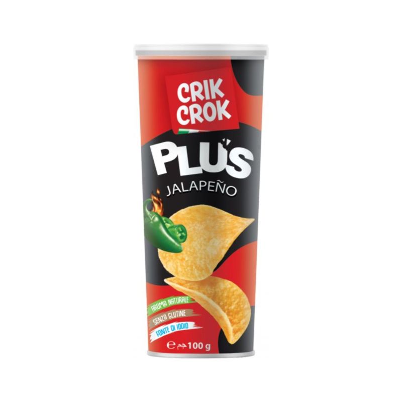 Chips gluten-free Crik Crok Jalapeno 100g