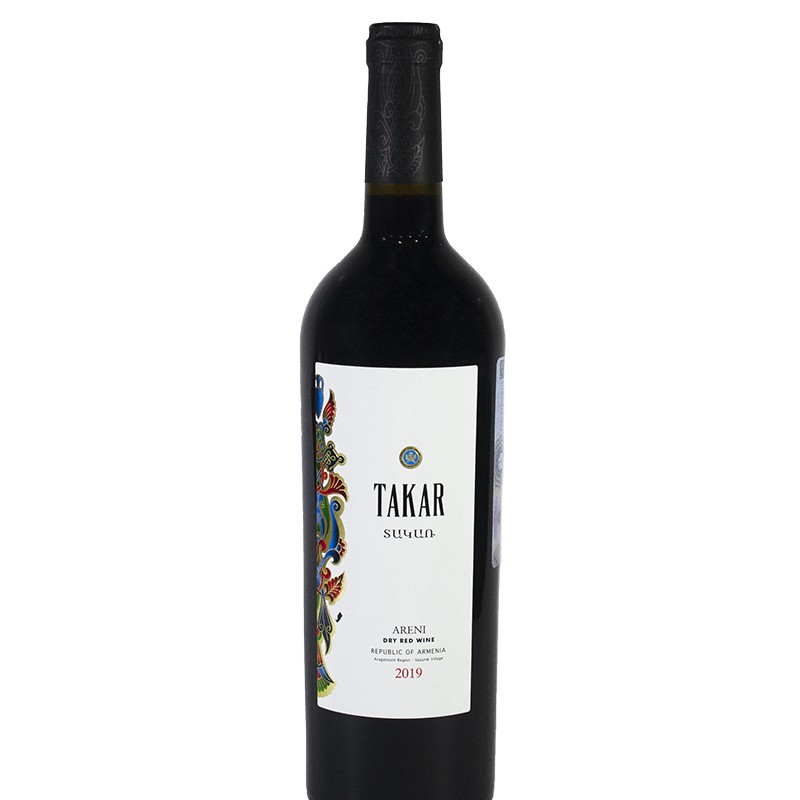 Red dry wine, areni Takar 0.75l