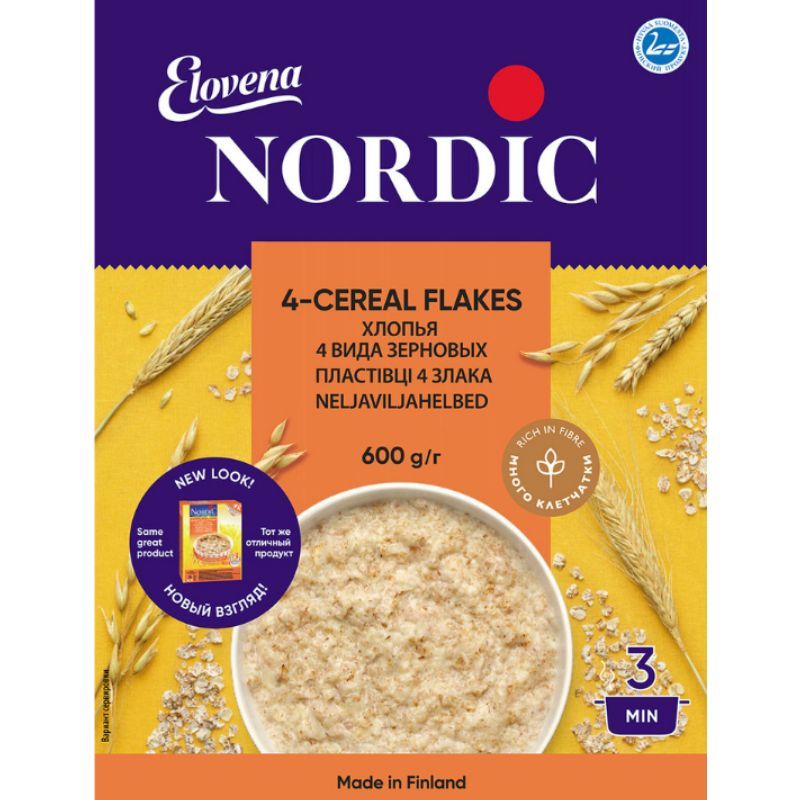 Flakes 4 cereals Nordic 600g