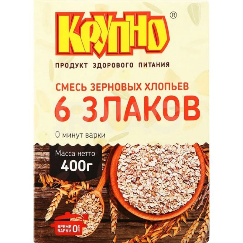Oat flakes 6 grains Krupno 400g