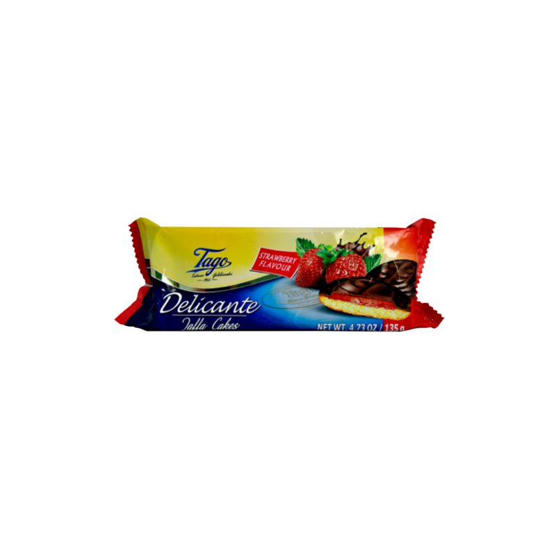 Biscuit roll chocolate, strawberry Tago 135g