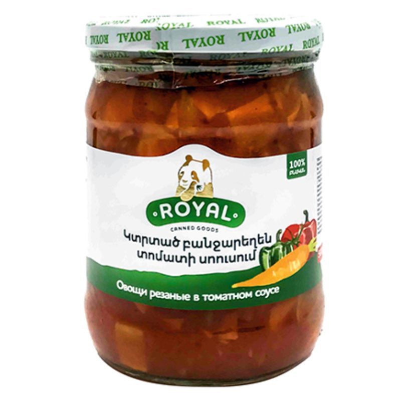 Нарезанные овощи в томатном соусе Royal 500г