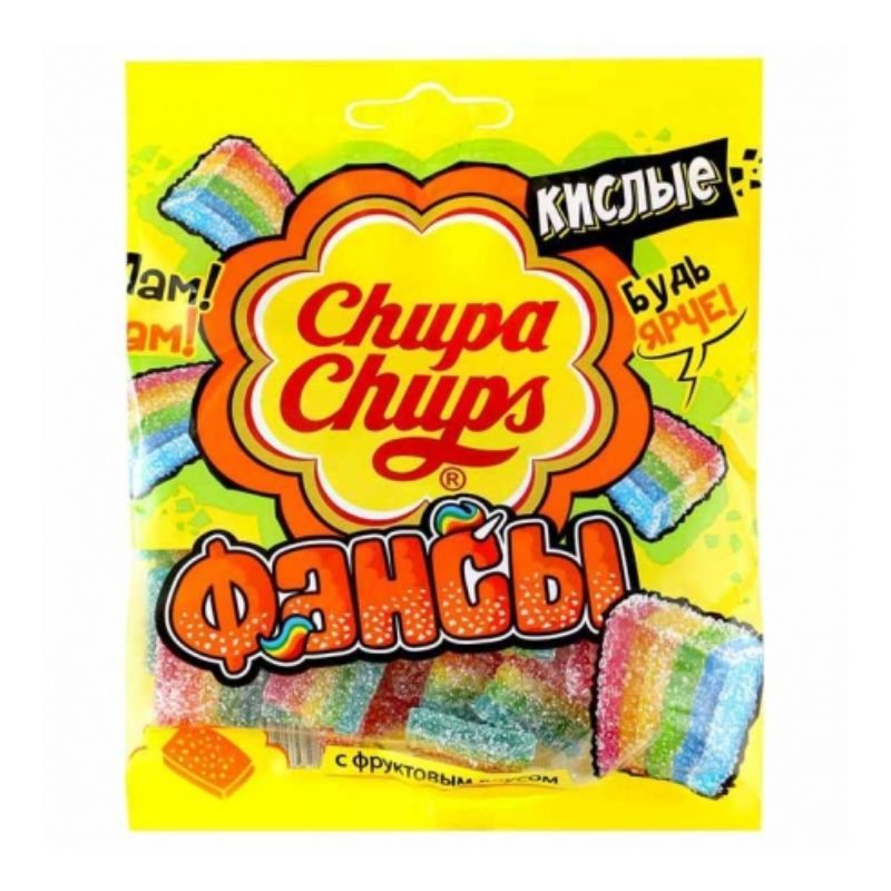 Кислый жевательный мармелад Chupa Chups 70г