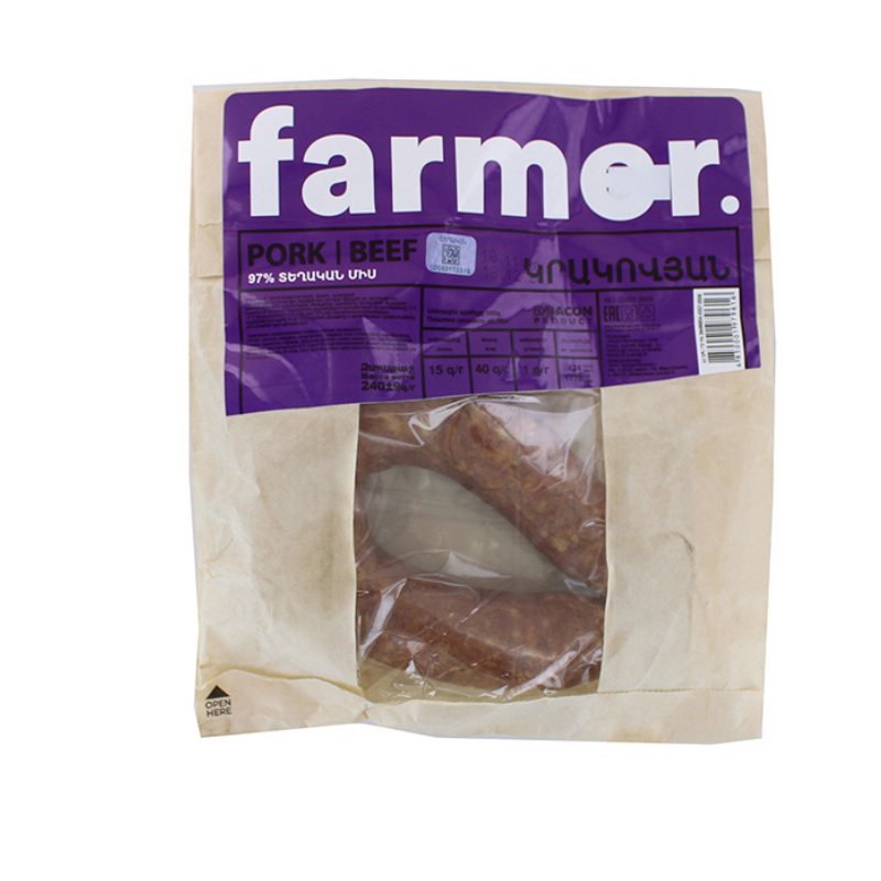 Sausage Krakow Farmer Bacon 240g