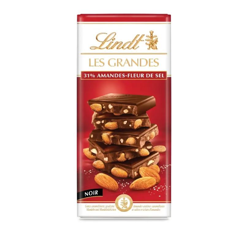 Chocolate bar with almonds 31% Lindt 150g