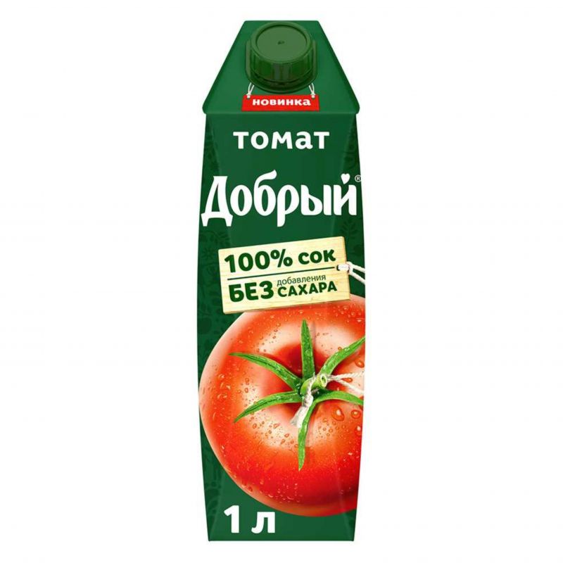 Tomato juice without sugar Dobry 1l