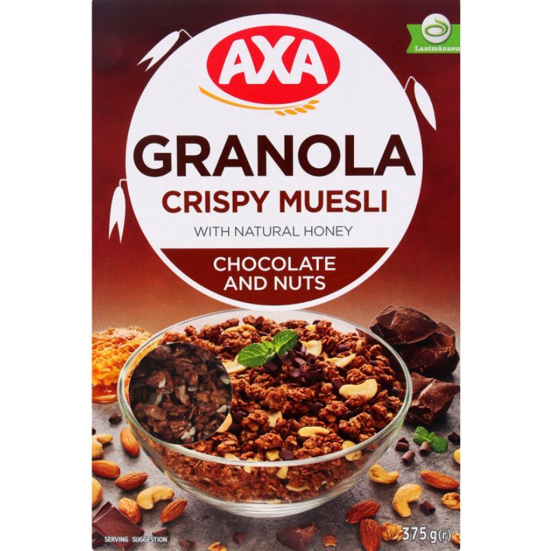 Muesli chocolate and almonds AXA 375g