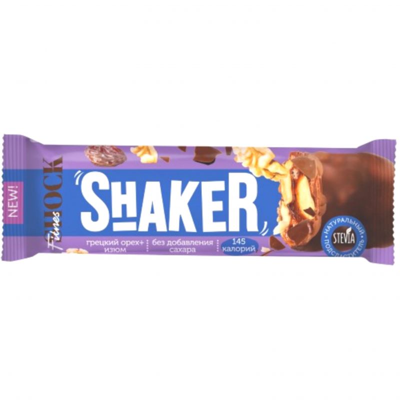 Protein bar with walnuts and raisins Shaker 35g