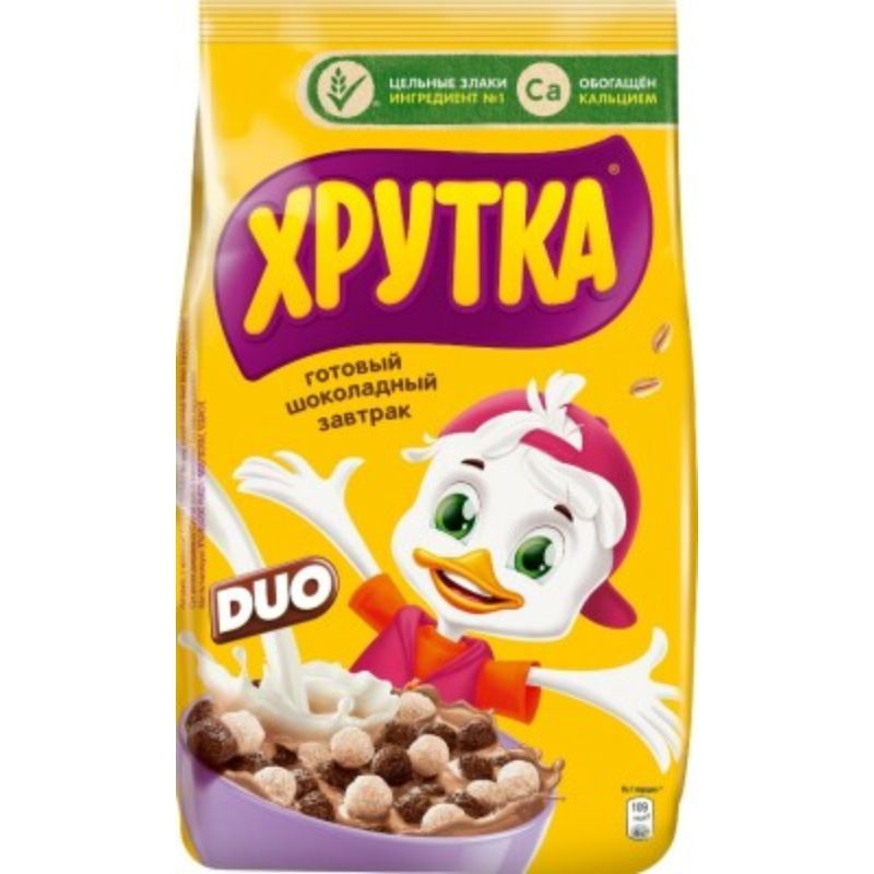 Готовый завтрак Хрутка Шоколад Duo Nestle 460г