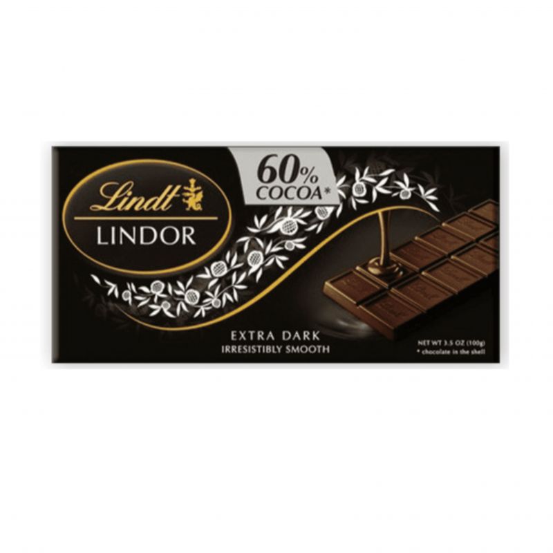 Шоколадная плитка темная 60% Lindor 100г