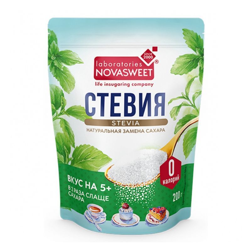 Ստեվիյա մեղրախոտի բնական շաքար Նովասվիթ 200գ