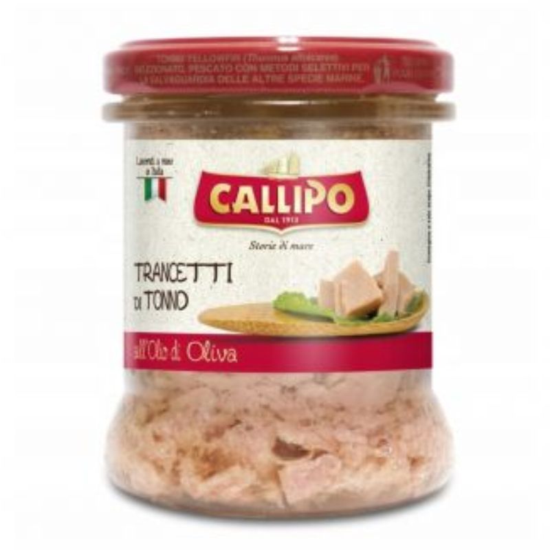 Кусочки тунца в оливковом масле Callipo 170г