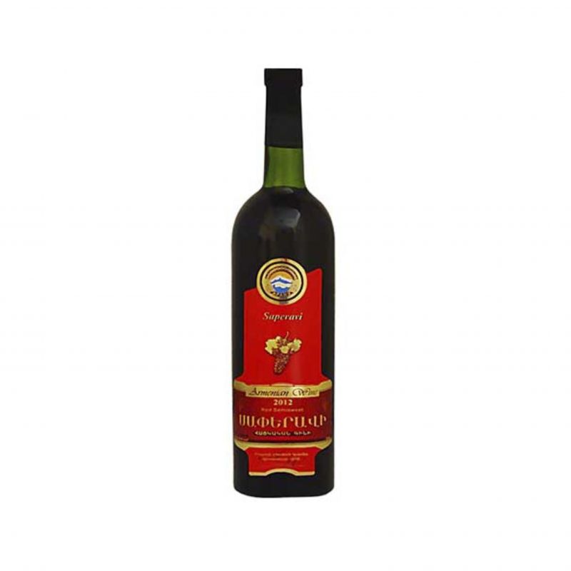 Wine Saperavi red semi-sweet 0.75l