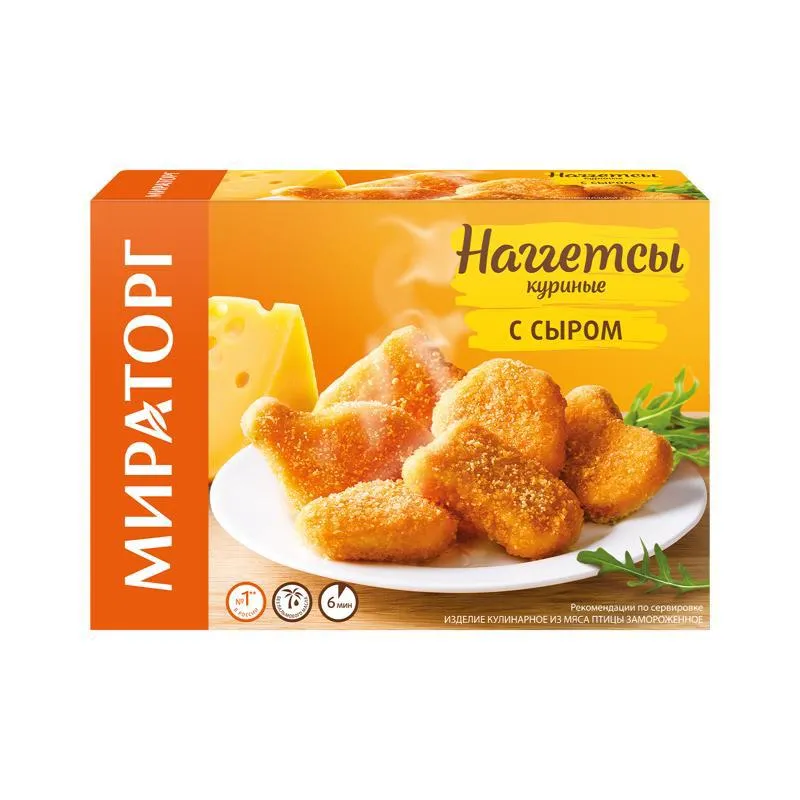 Chicken nuggets with cheese Miratorg 300g