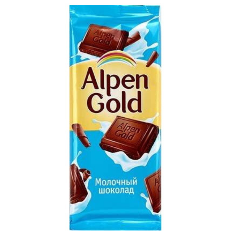 Շոկոլադե սալիկ կաթնային Ալպեն Գոլդ 90գ
