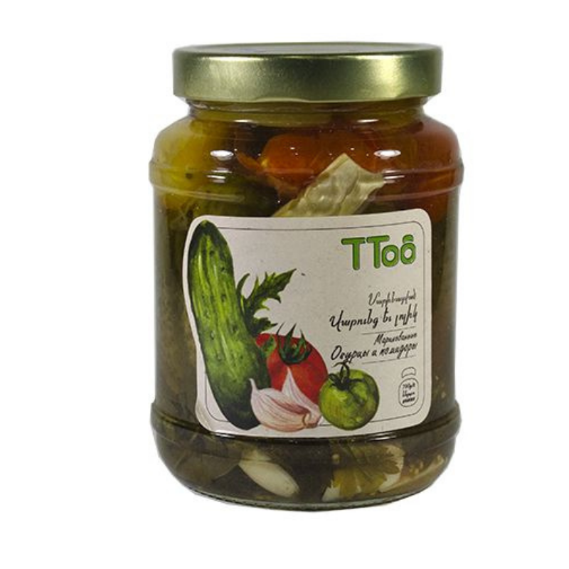 Pickled cucumbers and tomatoes TTOO 790g