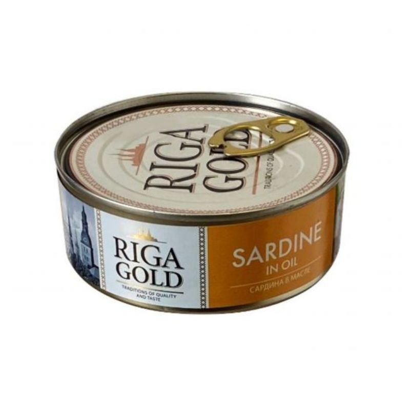 Сардины в масле Riga Gold 240г