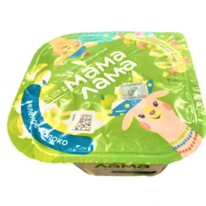 Творожный десерт Мама Лама Зеленое яблоко 125г