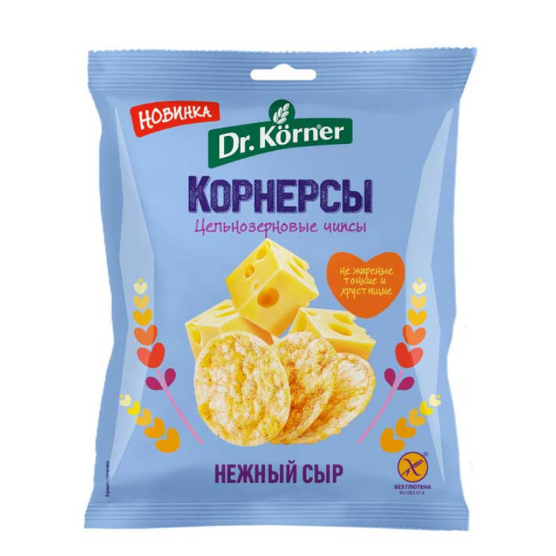 Чипсы с сыром Dr. Korner 50г