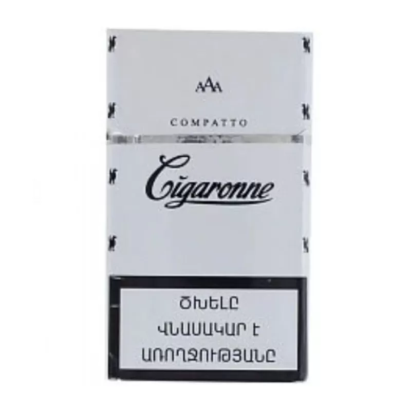 Cigaronne Compatto white cigarettes