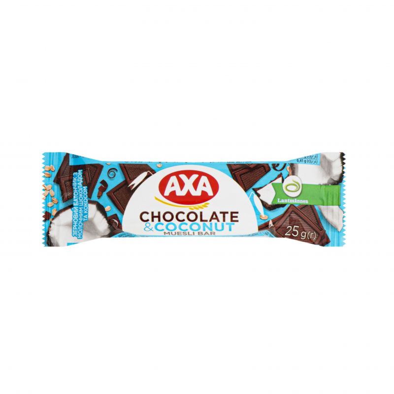 Muesli bar coconut-chocolate Axa 25g