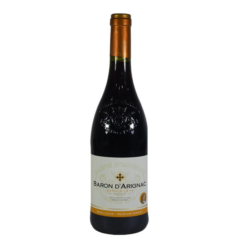 Red semi-sweet wine Baron d'Arignac 0,75l
