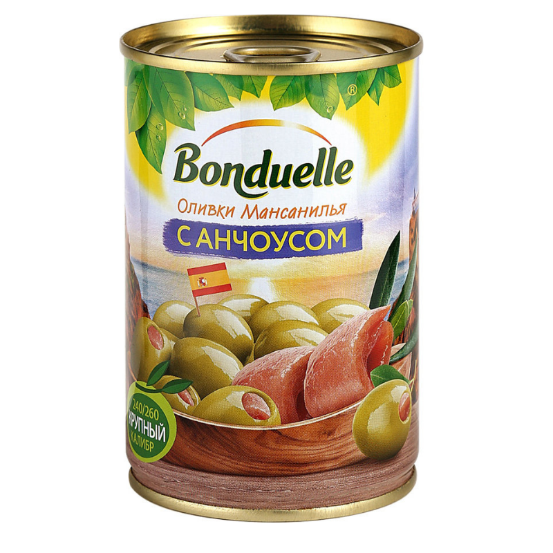 Olives stuffed with anchovies Bonduelle 314g