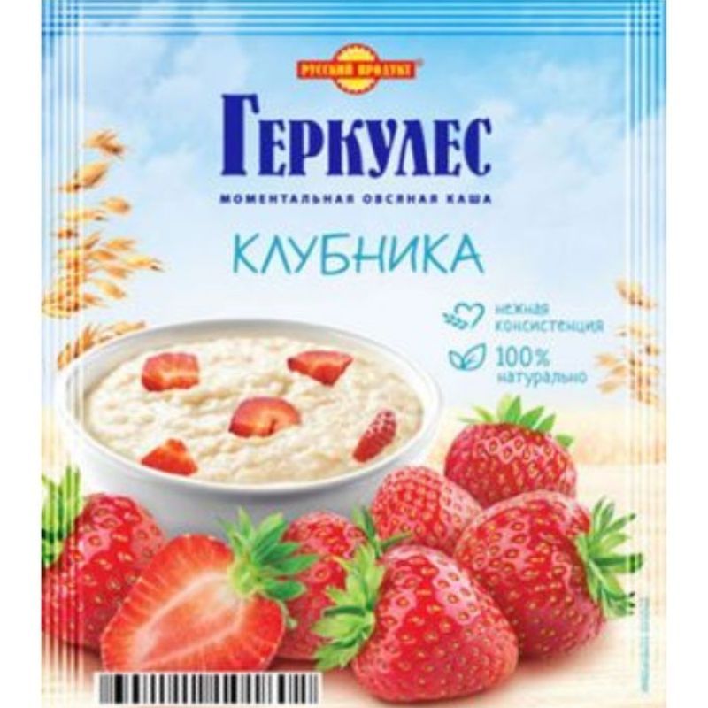 Oatmeal porridge Russian Product strawberry 35g