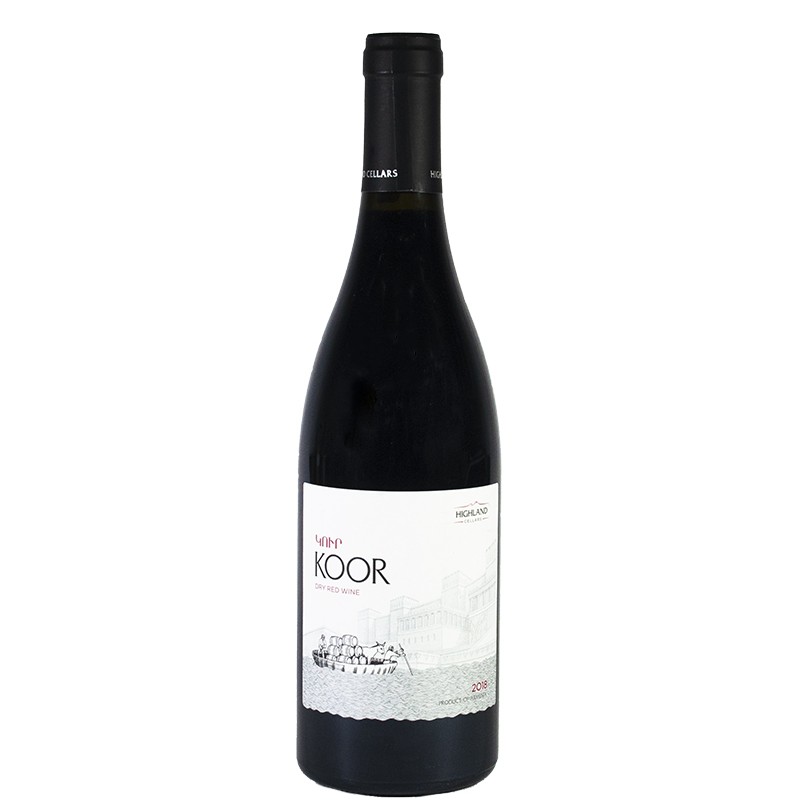 Red dry wine Koor 0.75l