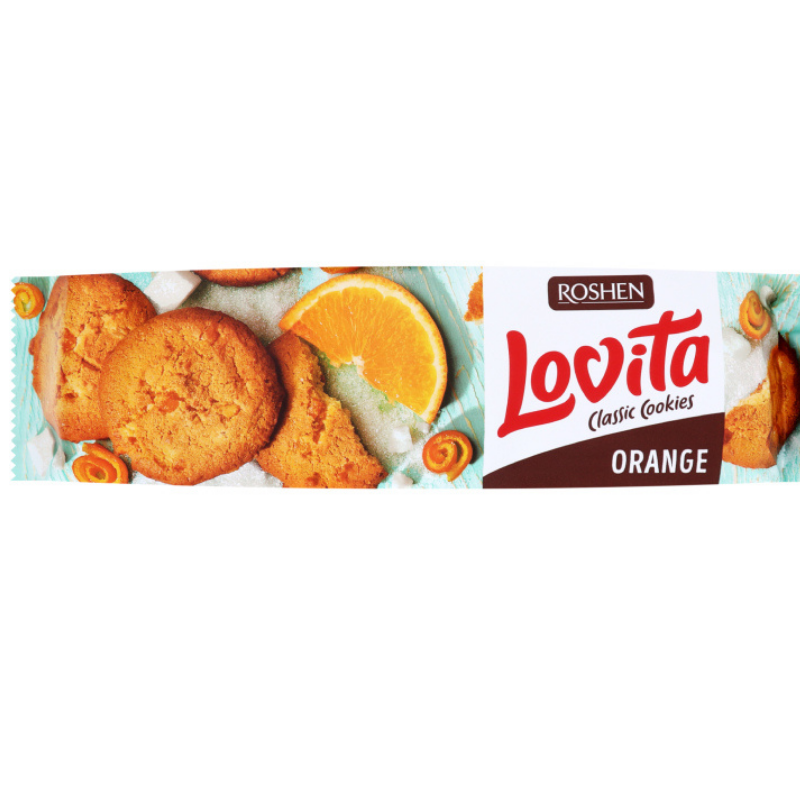 Orange Cookies Lovita Roshen 150g