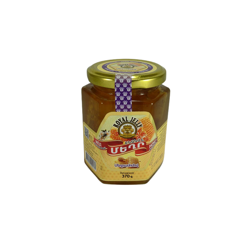 Honey with beeswax Royal Jelly 370g