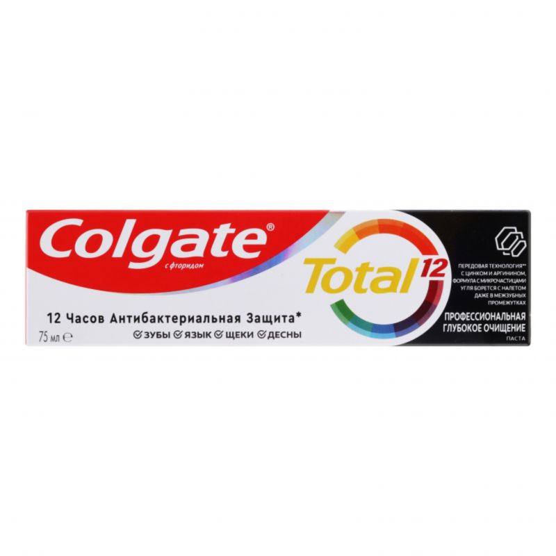 Colgate Total 12 Professional Whitening Black 75ml