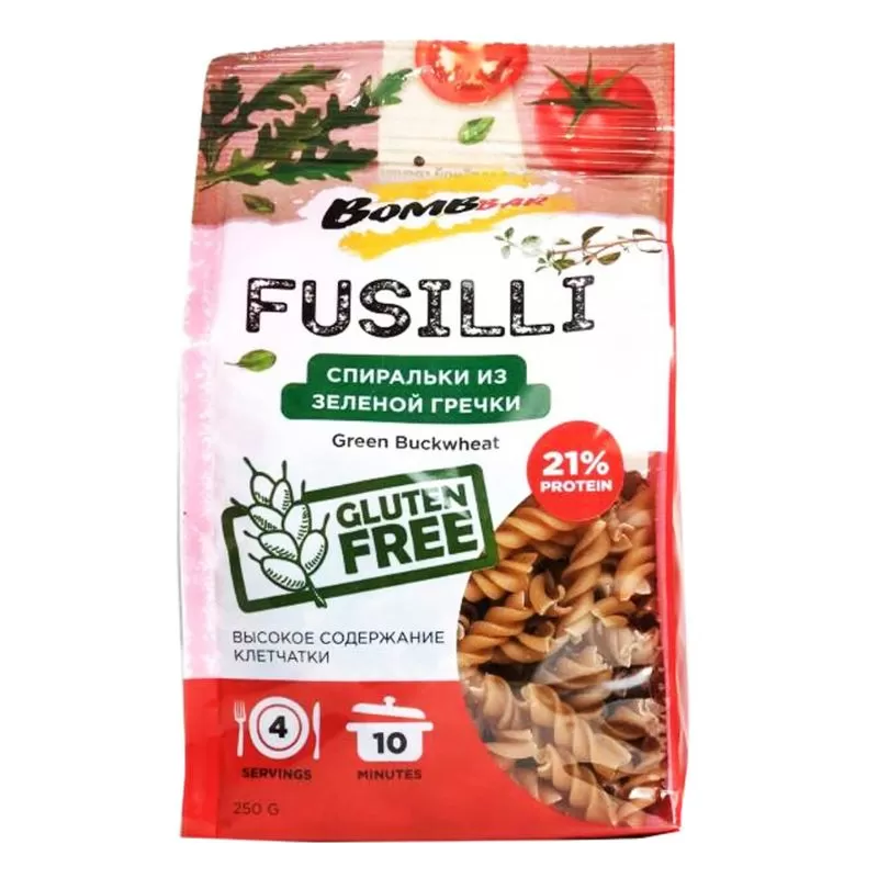 Безглютеновые гречневые макароны Fusilli 250г