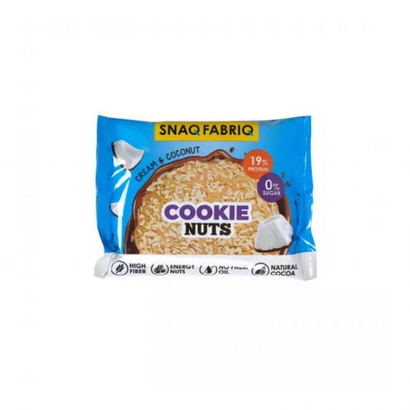 Cookies with chocolate coating coconut and cream Snaq Fabriq 35g