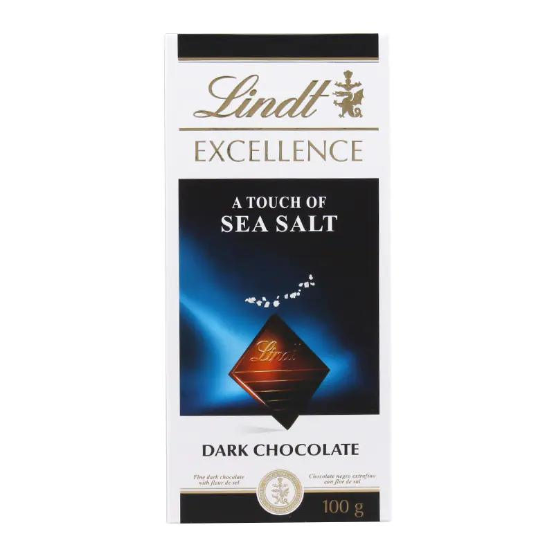 Chocolate bar Lindt with sea salt 100g