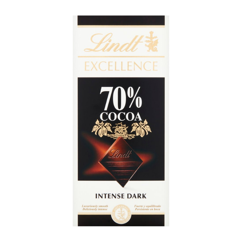 Шоколадная плитка Lindt 70% 100г