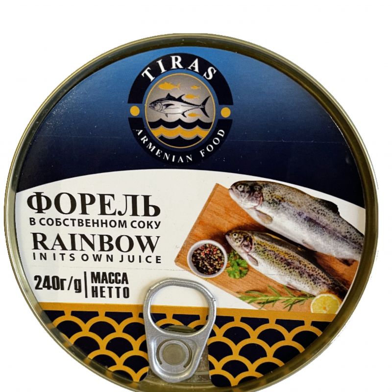 Trout in own juice Rybarin 240g