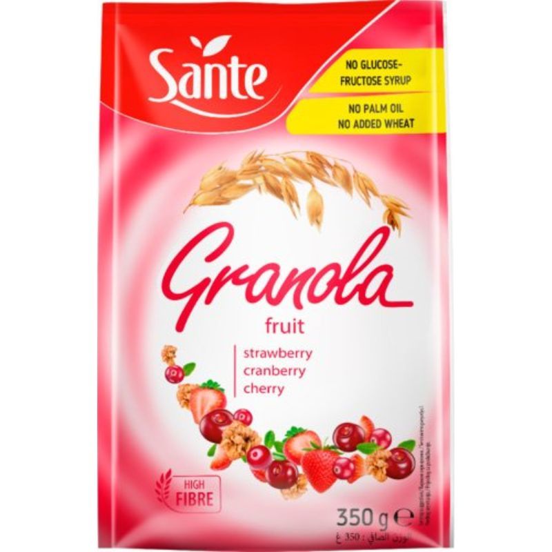 Хлопья для завтрака Sante Granola фруктовые 350г