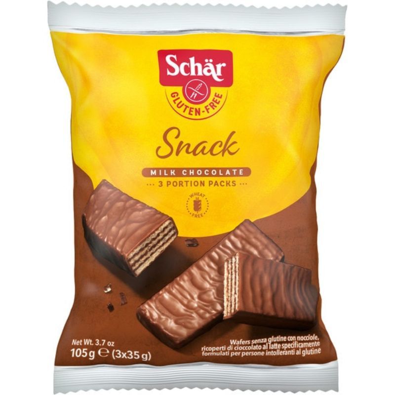 Waffle chocolate-covered Snack gluten-free Schär 105g