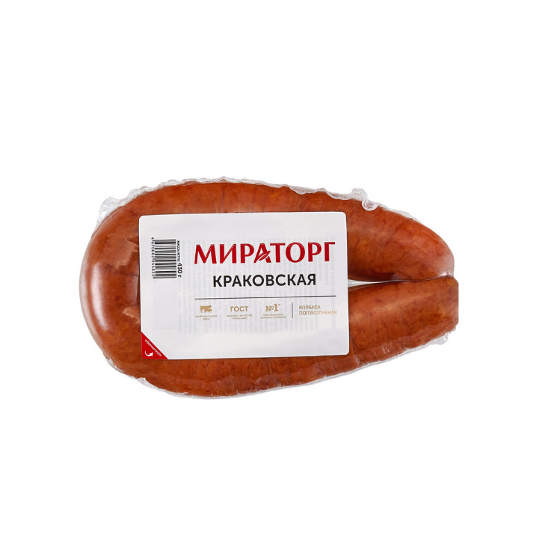 Sausage Krakow Miratorg 430g