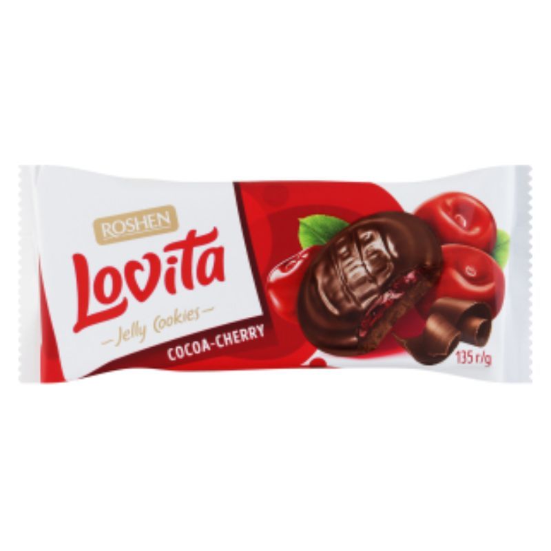 Печенье Lovita вишневое Roshen 135г