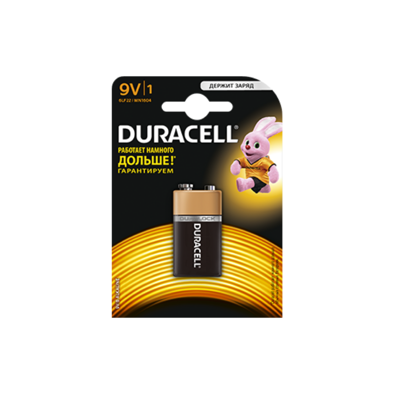 Батарейки Duracell 9V 1шт