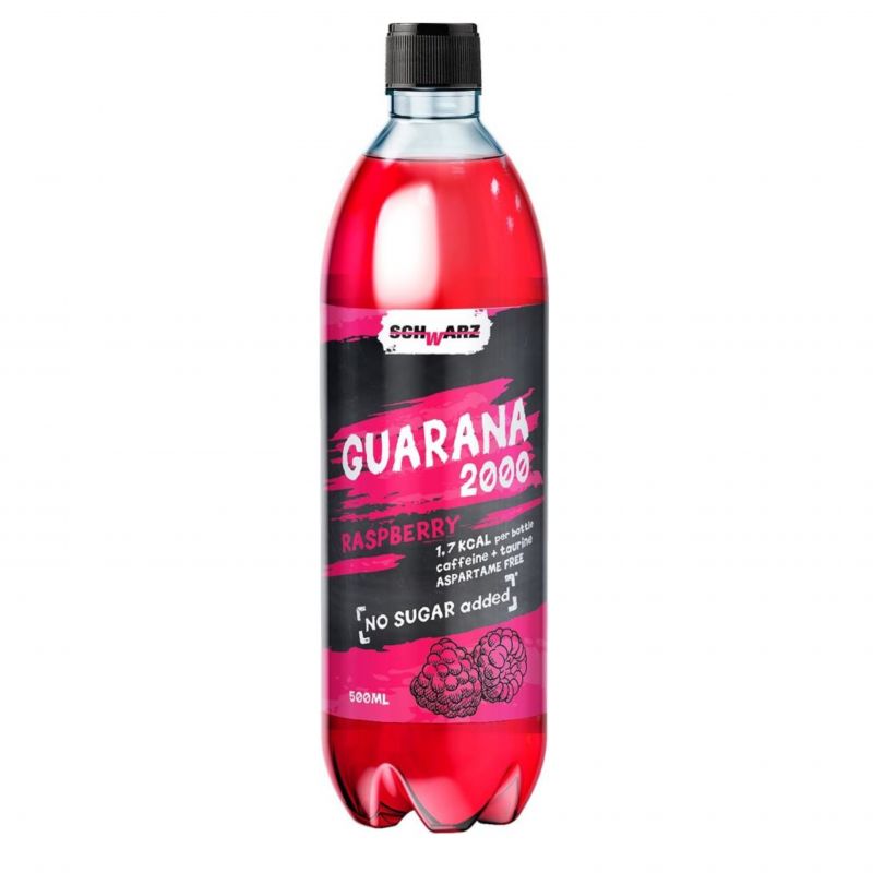 Напиток Guarana Schwarz малиновый слабогазированный 0,5л
