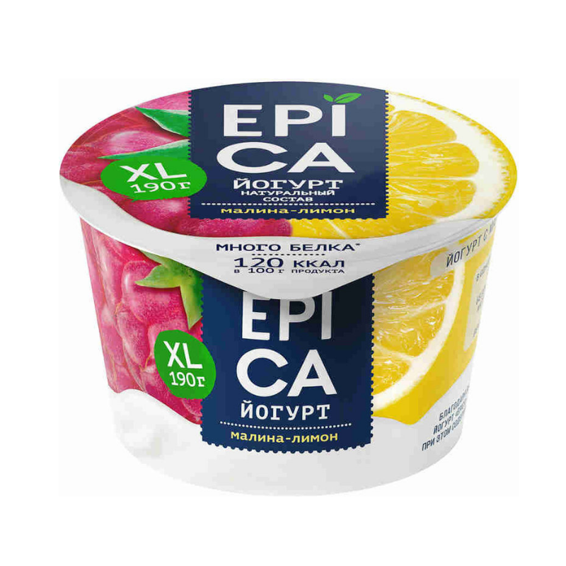 Yoghurt Epica Raspberry and Lemon 190g