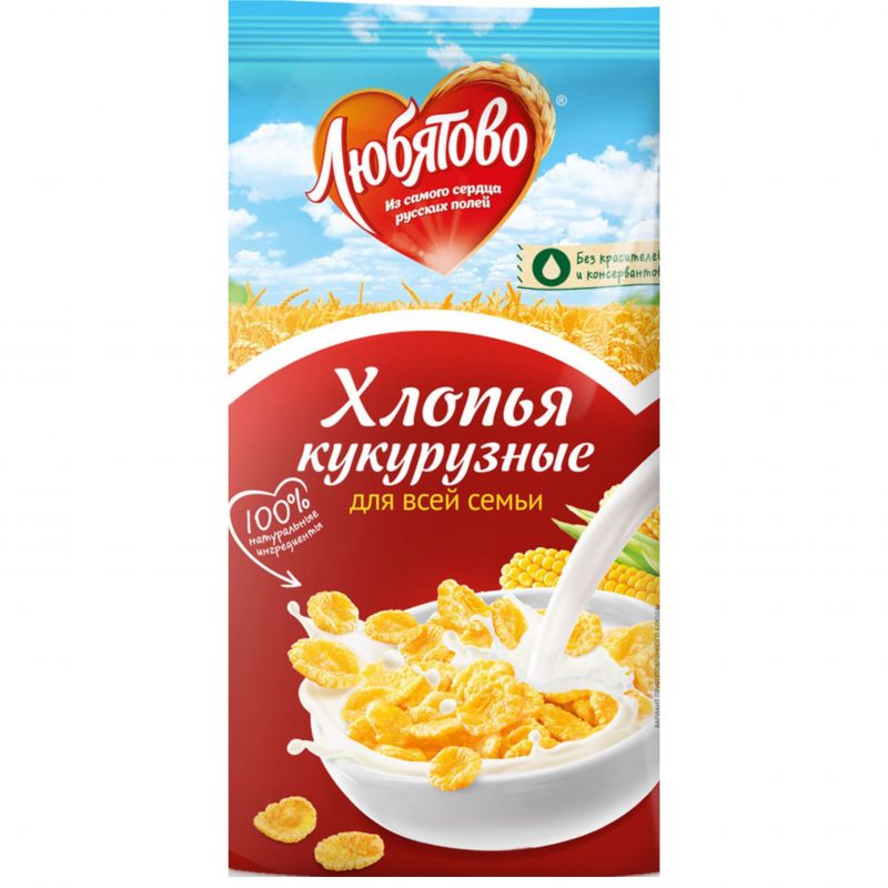 Corn flakes Lyubyatovo 300g