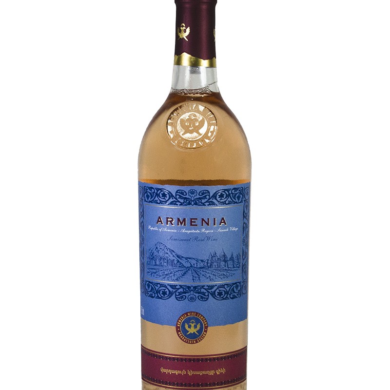 Rose semi-sweet wine Armenia 0,75l