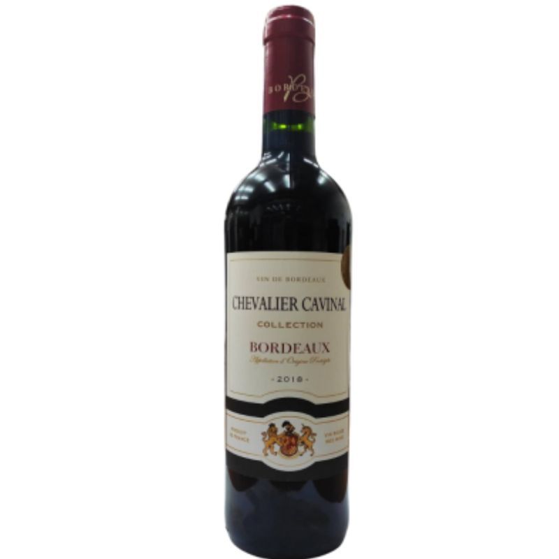 Red dry wine Chevalier Cavinal Bordeaux 0.75l