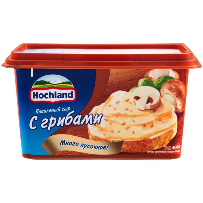 Processed cheese Hochland with mushrooms 400g